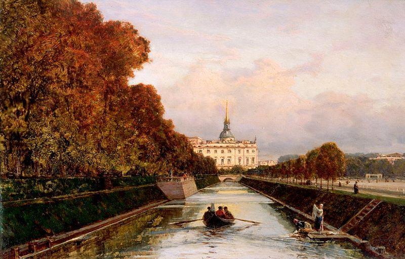 Alexey Bogolyubov View to Michael's Castle in Petersburg from Lebiazhy Canal oil painting image